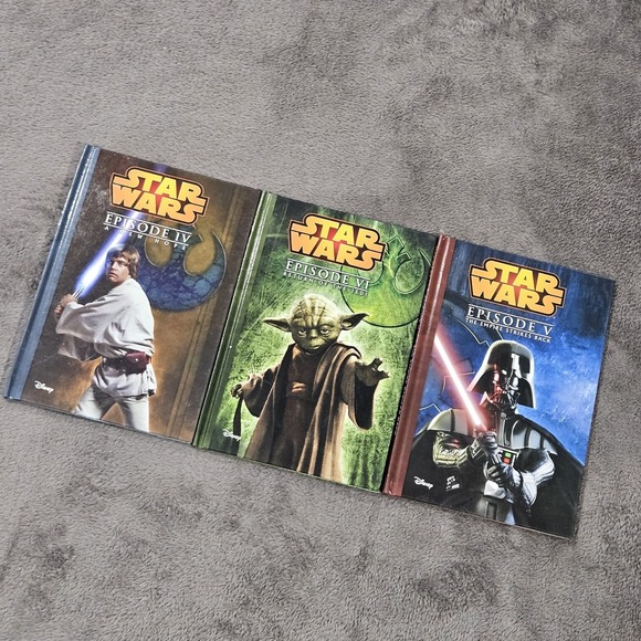 Star Wars Lot Of 3 Disney Books: Episodes IV, V AND VI: Return Of The Jedi Etc.. - Picture 1 of 5